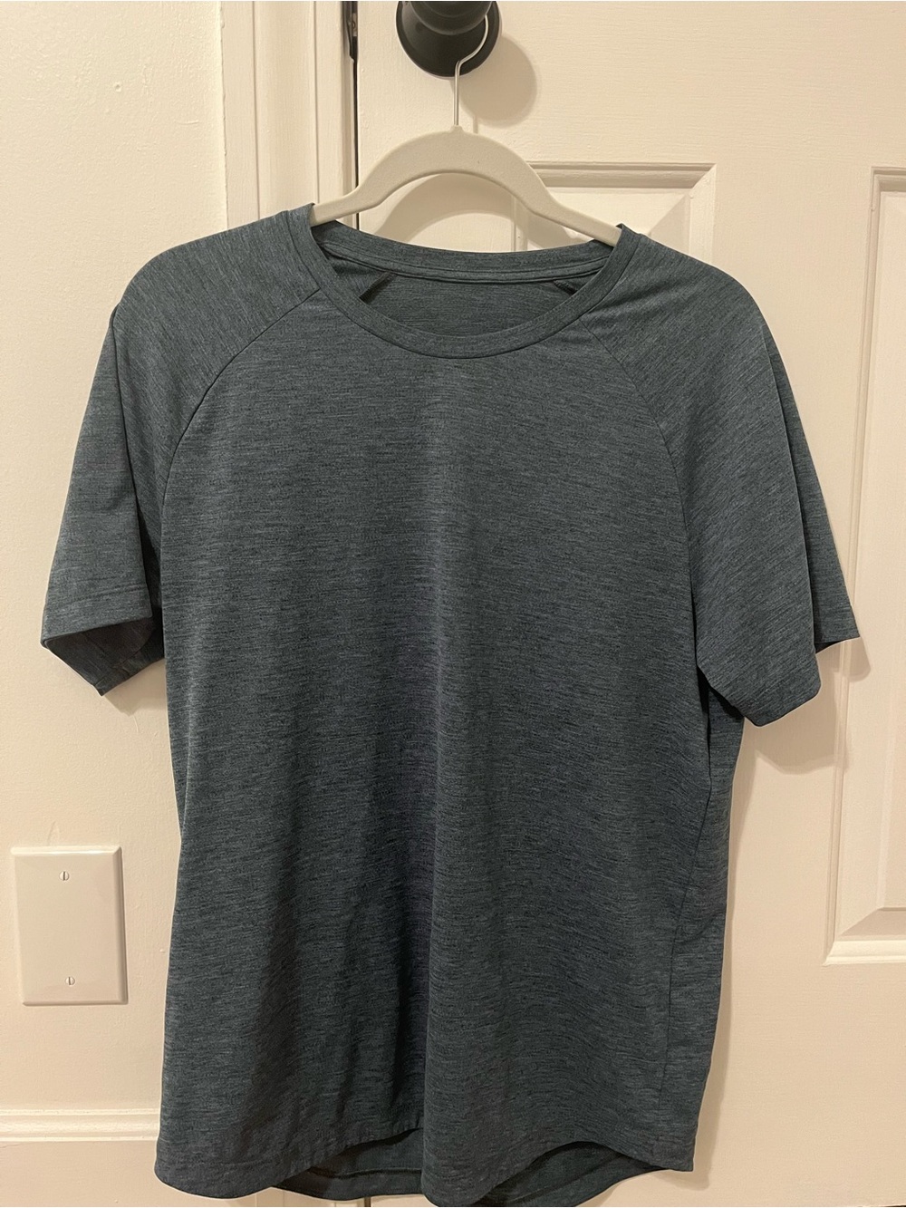 CRZ Yoga Mens Crew Neck Performance T‑Shirt - Slate Blue